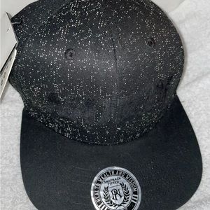 Parish Nation Black & Cream Speckled SnapBack.. Adjustable Baseball Hat.. NWT